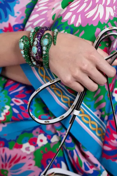 Aquazzura Serpente Bangle Bracelet - Purple | Thumbnail 2 Aquazzura Serpente Bangle Bracelet - Purple | Thumbnail 2