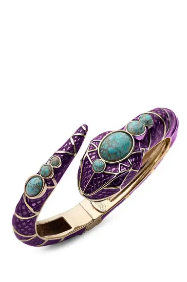 Aquazzura Serpente Bangle Bracelet - Purple | Thumbnail 3 Aquazzura Serpente Bangle Bracelet - Purple | Thumbnail 3
