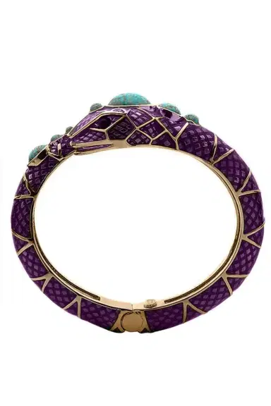 Aquazzura Serpente Bangle Bracelet - Purple | Thumbnail 1 Aquazzura Serpente Bangle Bracelet - Purple | Thumbnail 1