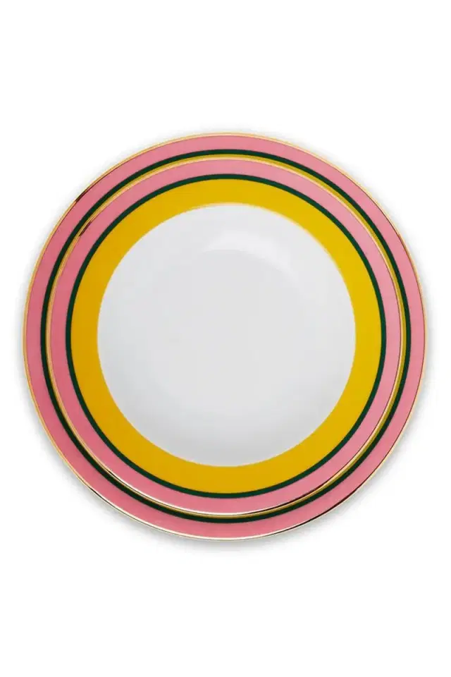 La DoubleJ Set of 2 Soup & Dinner Plates