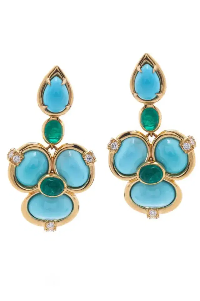 DAVID WEBB Shangri-La Earrings