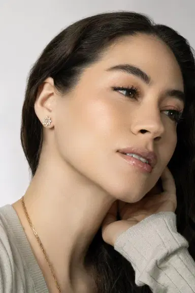 PARULINA Sherzade Diamond Stud Earrings | Thumbnail 2