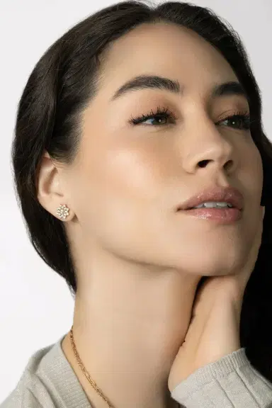 PARULINA Sherzade Diamond Stud Earrings | Thumbnail 4