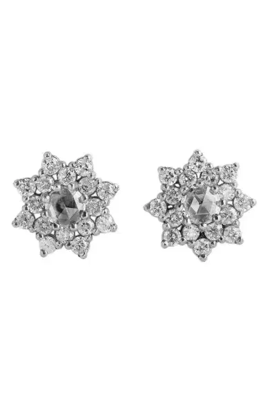 PARULINA Sherzade Diamond Stud Earrings | Thumbnail 5