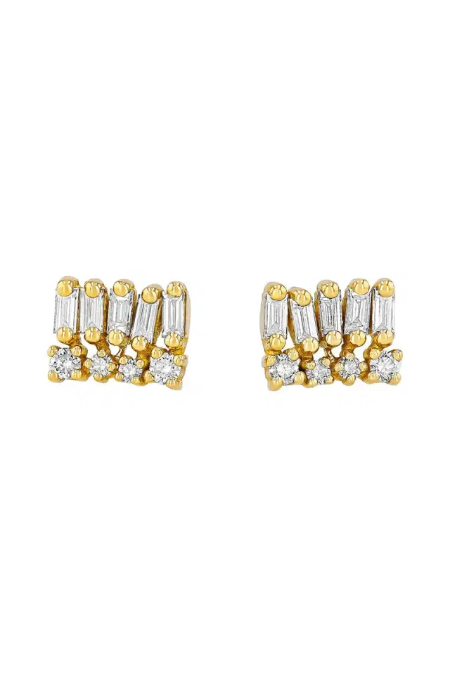 Suzanne Kalan Short Stacked Mixed Stud Earrings