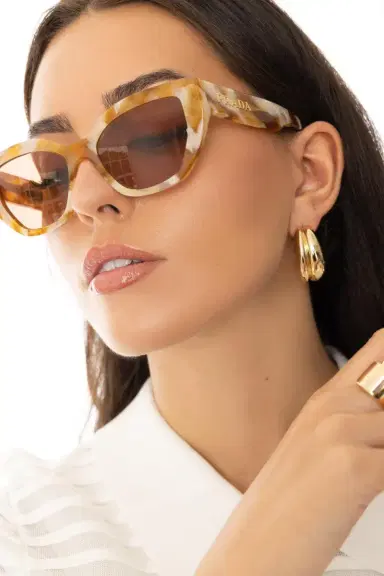 Prada Side Logo Butterfly Lens Sunglasses | Thumbnail 2