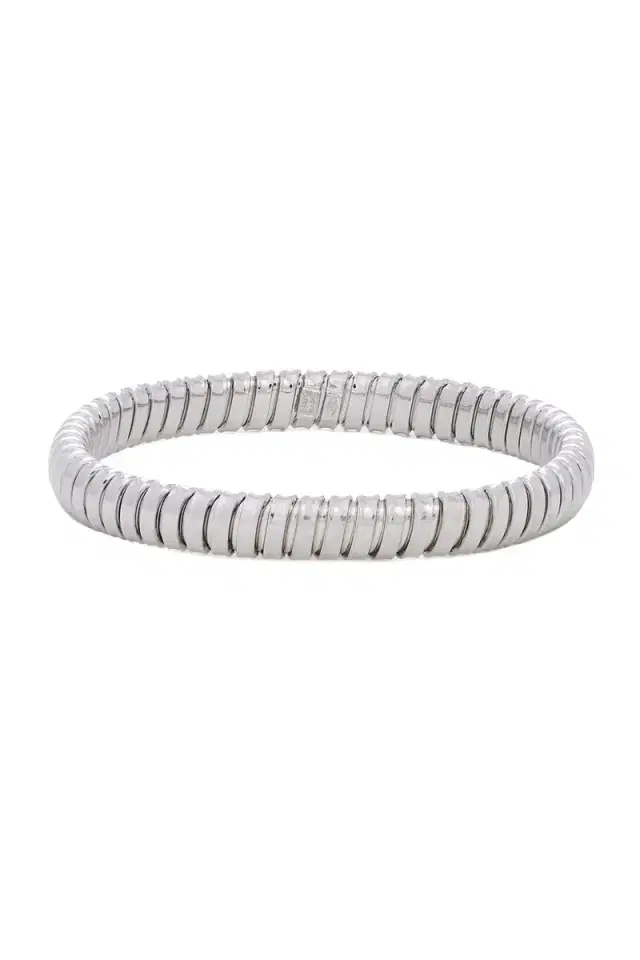 SIDNEY GARBER Single Rolling Band - 16.5cm - White Gold