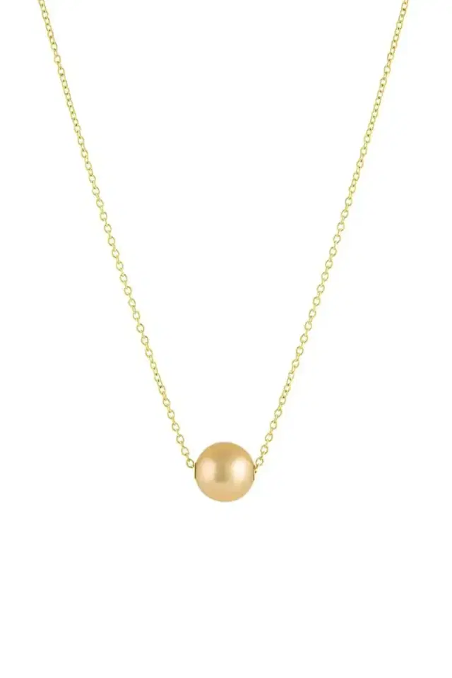 BAGGINS Sliding Golden South Sea Pearl Necklace