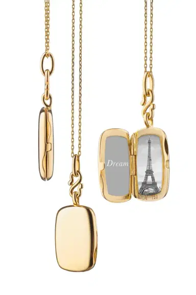 MONICA RICH KOSANN Slim Britt Locket Necklace | Thumbnail 1 MONICA RICH KOSANN Slim Britt Locket Necklace | Thumbnail 1