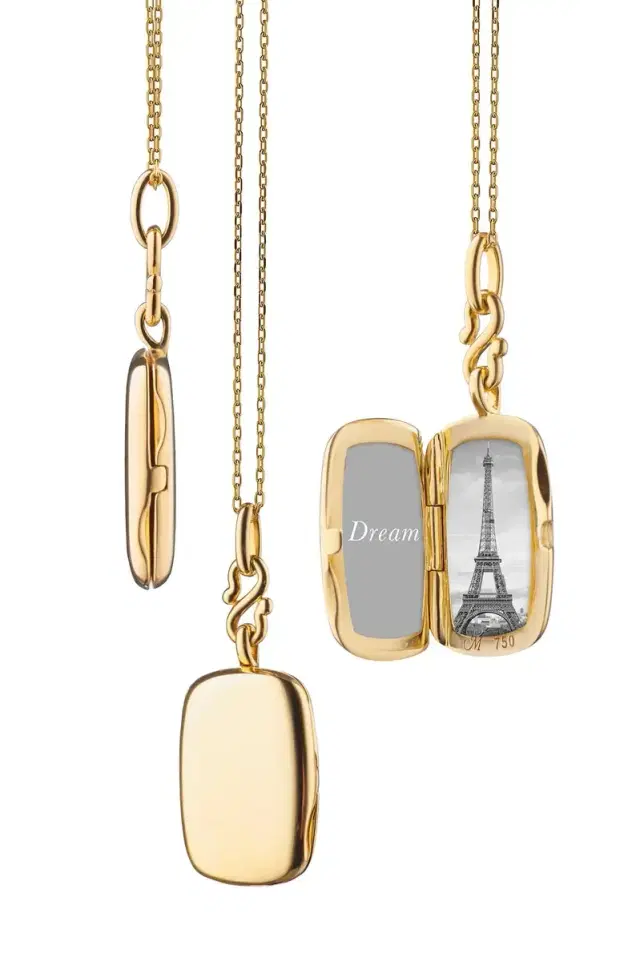 MONICA RICH KOSANN Slim Britt Locket Necklace