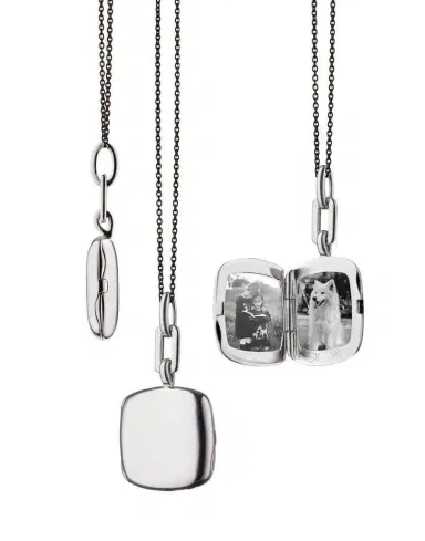MONICA RICH KOSANN Slim Cushion Viv Locket Necklace | Thumbnail 1 MONICA RICH KOSANN Slim Cushion Viv Locket Necklace | Thumbnail 1