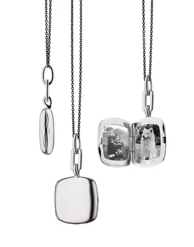 MONICA RICH KOSANN Slim Cushion Viv Locket Necklace