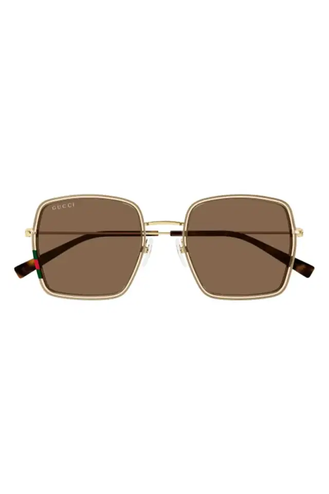 Gucci Slim Side Large Square Sunglasss