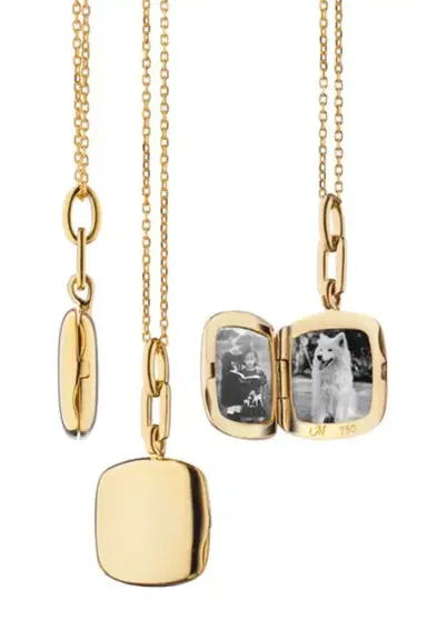 MONICA RICH KOSANN Slim Viv Locket Necklace | Thumbnail 1 MONICA RICH KOSANN Slim Viv Locket Necklace | Thumbnail 1