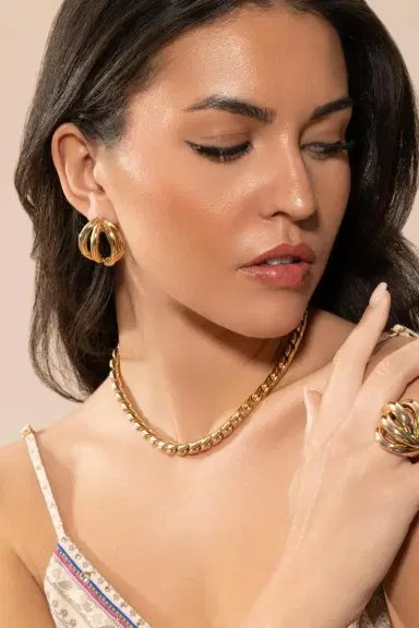 Jennifer Fisher Small Abrstract Lines Earrings | Thumbnail 5 Jennifer Fisher Small Abrstract Lines Earrings | Thumbnail 5