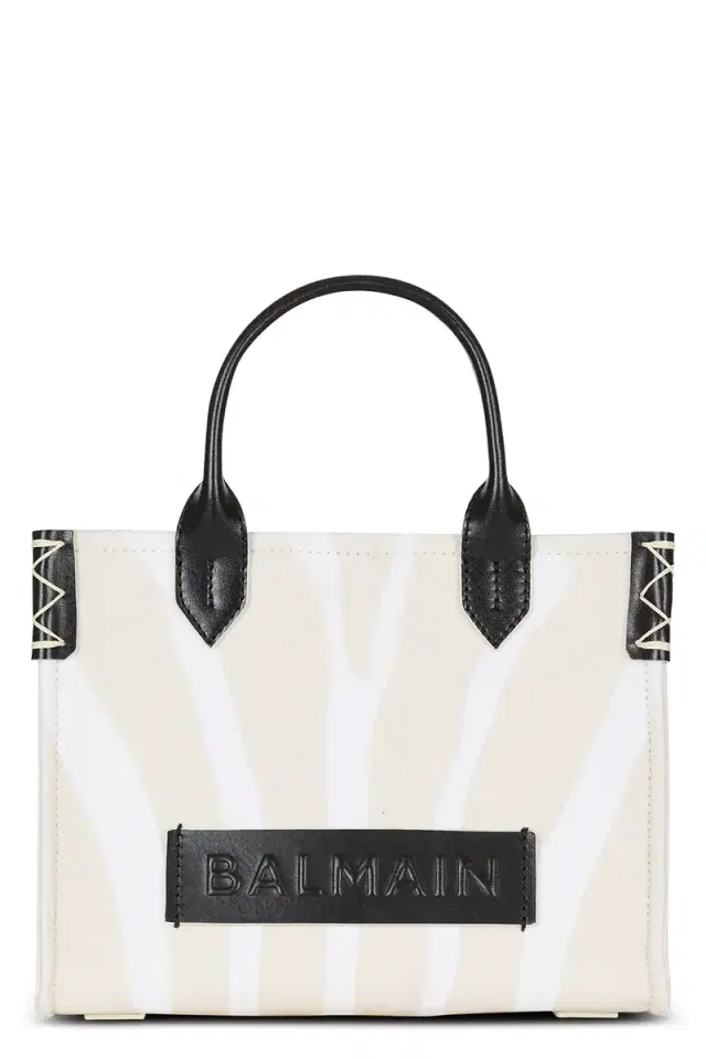 Small B-Army Shopper - Zebra Canvas