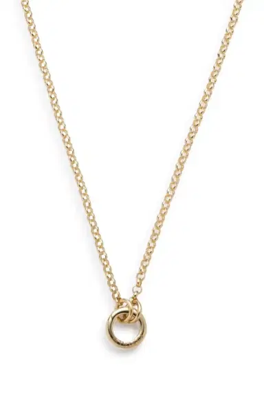 Foundrae Small Belcher Open Link Chain Necklace | Thumbnail 3