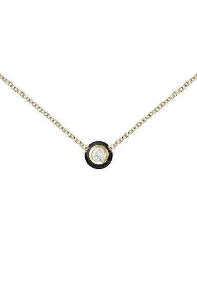 Melissa Kaye Small Black Audrey Diamond Pendant Necklace | Thumbnail 1 Melissa Kaye Small Black Audrey Diamond Pendant Necklace | Thumbnail 1