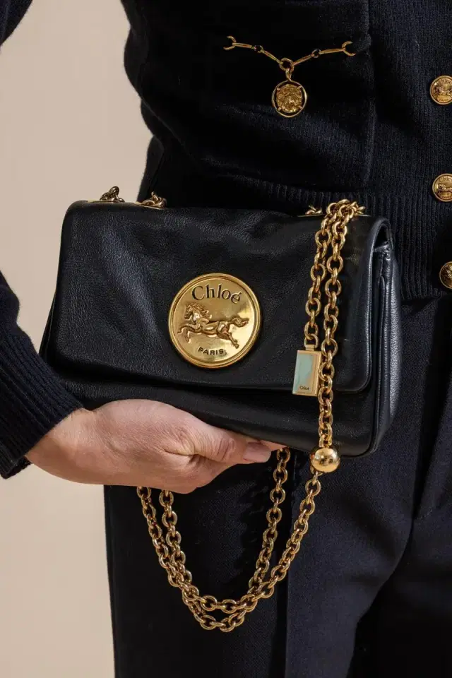 Chloé Small Chloé Heritage Shoulder Bag - Black