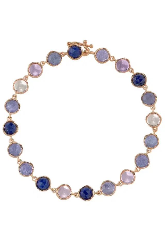 IRENE NEUWIRTH JEWELRY Small Classic Lapis Link Mixed Bracelet