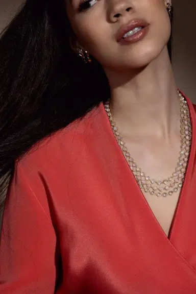 IRENE NEUWIRTH JEWELRY Small Classic Link Pink Opal Necklace | Thumbnail 3