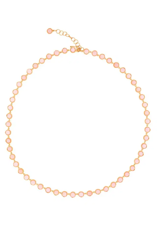 IRENE NEUWIRTH JEWELRY Small Classic Link Pink Opal Necklace