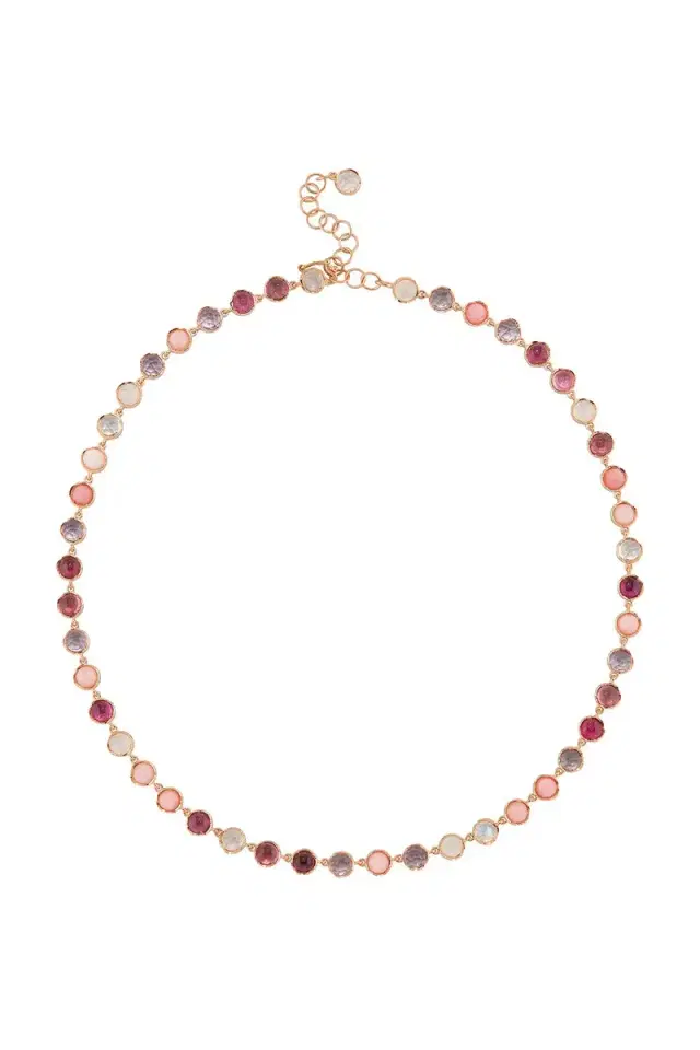 IRENE NEUWIRTH JEWELRY Small Classic Link Tourmaline Opal Necklace