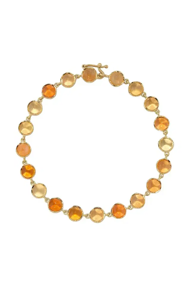 IRENE NEUWIRTH JEWELRY Small Classic Mexican Fire Opal Link Bracelet