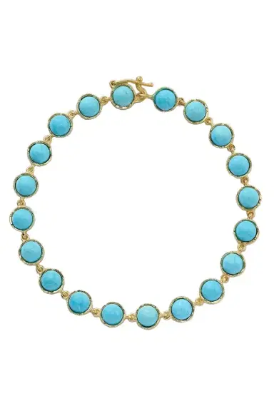 IRENE NEUWIRTH JEWELRY Small Classic Turquoise Link Bracelet | Thumbnail 1