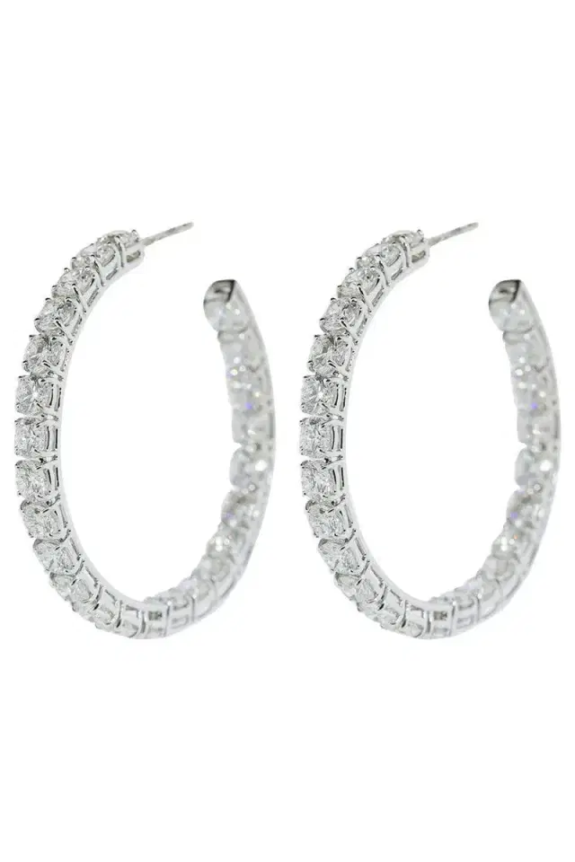 Bayco Small Diamond Hoops