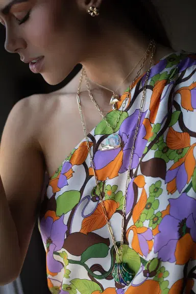 Brent Neale Small Diamond Mushroom Necklace | Thumbnail 3 Brent Neale Small Diamond Mushroom Necklace | Thumbnail 3