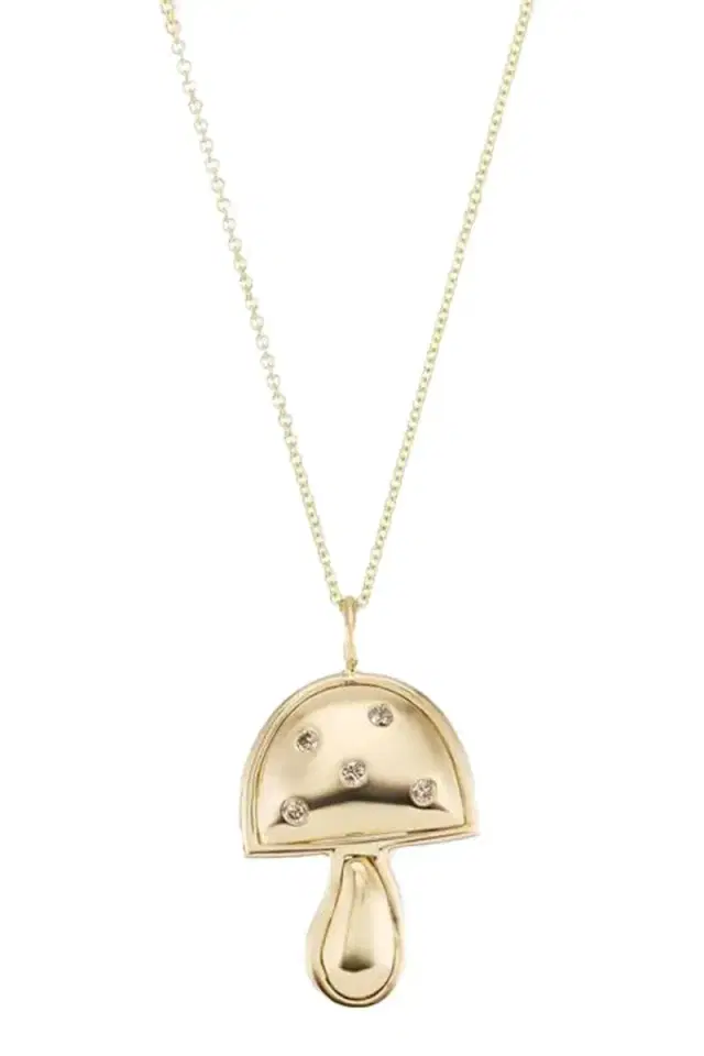 Brent Neale Small Diamond Mushroom Necklace