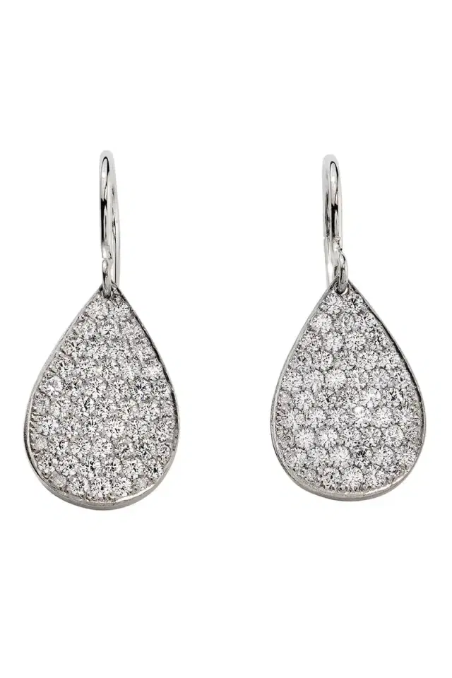 IRENE NEUWIRTH JEWELRY Small Diamond Pear Earrings