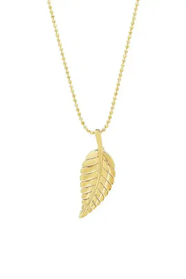 Jennifer Meyer Small Leaf Necklace | Thumbnail 1