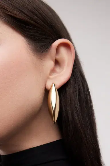 Jennifer Fisher Small Puffy Dagger Earrings - Yellow | Thumbnail 2