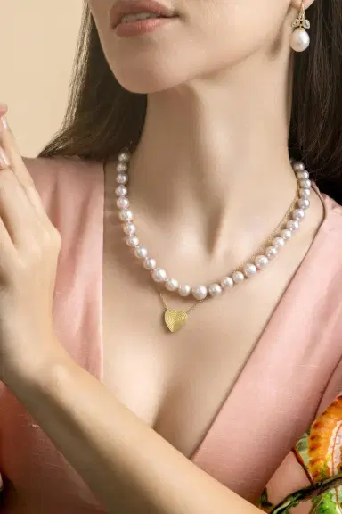 LEIGH MAXWELL Small Rigid Heart Necklace | Thumbnail 2