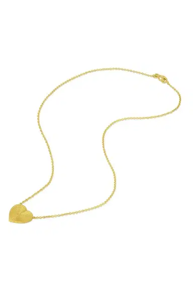 LEIGH MAXWELL Small Rigid Heart Necklace | Thumbnail 5