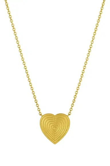 LEIGH MAXWELL Small Rigid Heart Necklace | Thumbnail 1