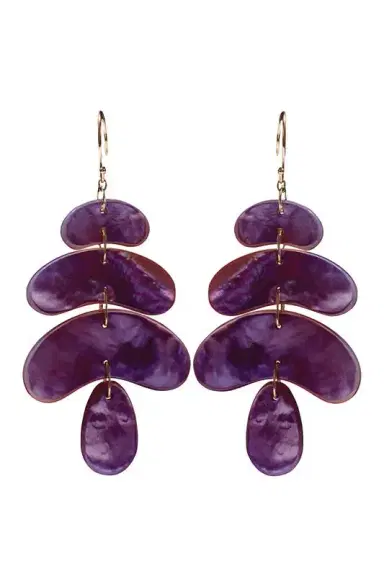 TEN THOUSAND THINGS Small Ruby Oval Totem Earrings | Thumbnail 1