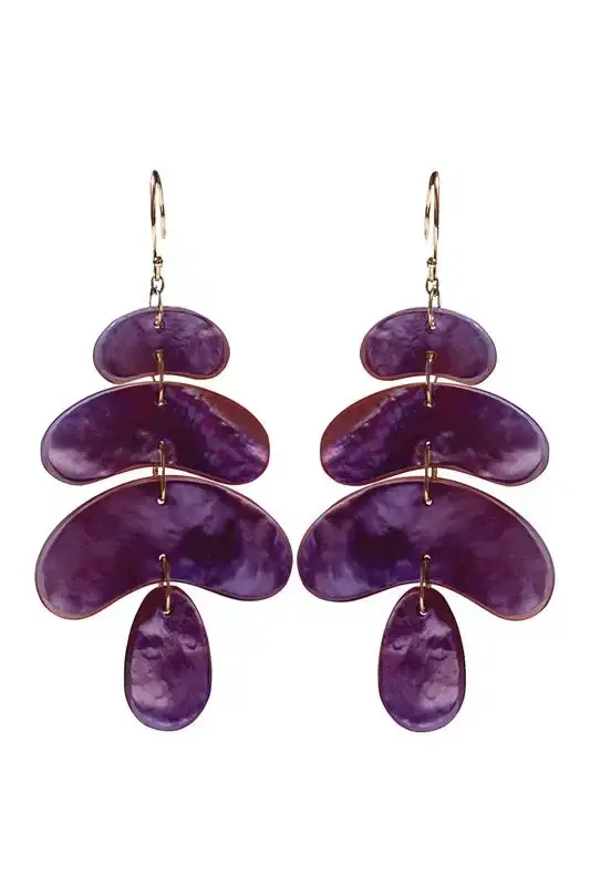 TEN THOUSAND THINGS Small Ruby Oval Totem Earrings