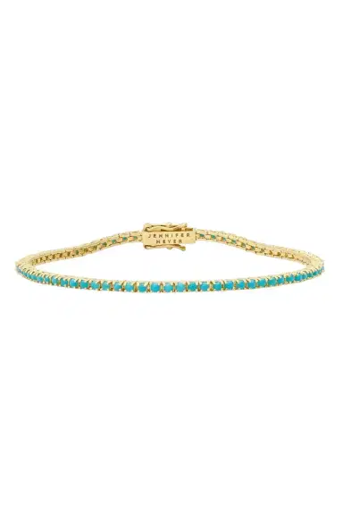 Jennifer Meyer Small Turquoise Tennis Bracelet | Thumbnail 1