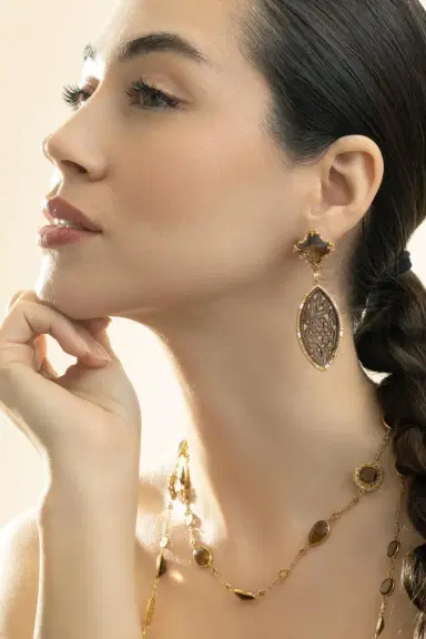 Coomi Smoky Qaurtz Topaz Affinity Earrings | Thumbnail 2 Coomi Smoky Qaurtz Topaz Affinity Earrings | Thumbnail 2