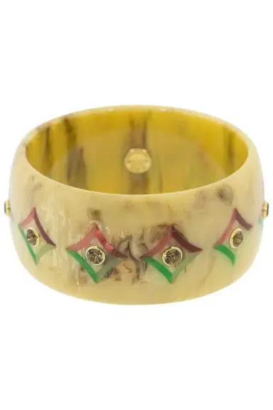 MARK DAVIS Smoky Quartz Brown Bakelite Bangle | Thumbnail 1 MARK DAVIS Smoky Quartz Brown Bakelite Bangle | Thumbnail 1