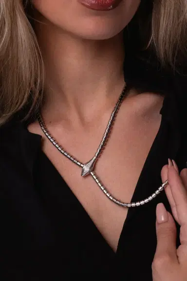 SIDNEY GARBER Snake Lariat Wrap Necklace | Thumbnail 4 SIDNEY GARBER Snake Lariat Wrap Necklace | Thumbnail 4