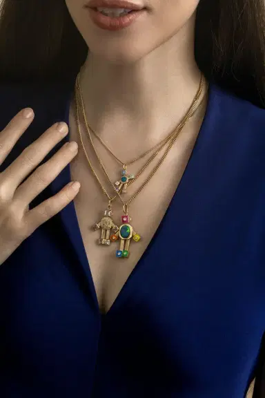 VAN Sogno Heart Midi Robot Pendant | Thumbnail 2