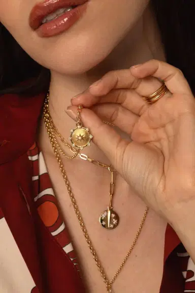Foundrae Spark-Love Small Mixed Belcher Extension Chain Necklace | Thumbnail 2 Foundrae Spark-Love Small Mixed Belcher Extension Chain Necklace | Thumbnail 2