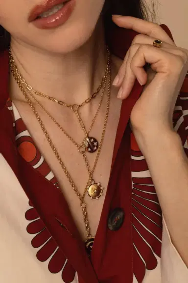 Foundrae Spark-Love Small Mixed Belcher Extension Chain Necklace | Thumbnail 4 Foundrae Spark-Love Small Mixed Belcher Extension Chain Necklace | Thumbnail 4