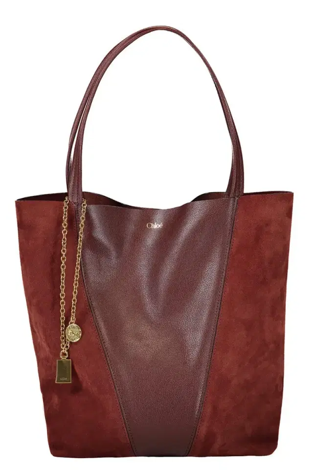 Chloé Spin Leather And Suede Bag