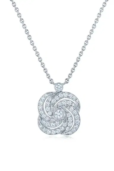 KWIAT Splendor Clover Swirl Pendant Necklace | Thumbnail 1