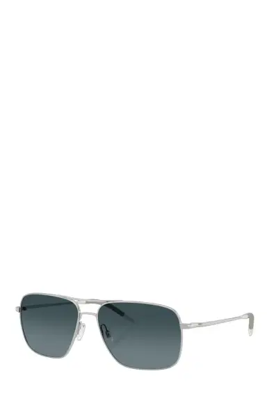 Oliver Peoples Square Aviator Polarized Sunglasses | Thumbnail 6